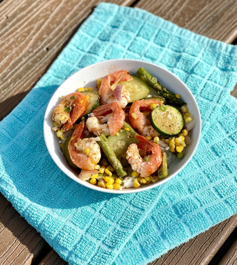 Easy Cajun Shrimp Foil Packet With Rice