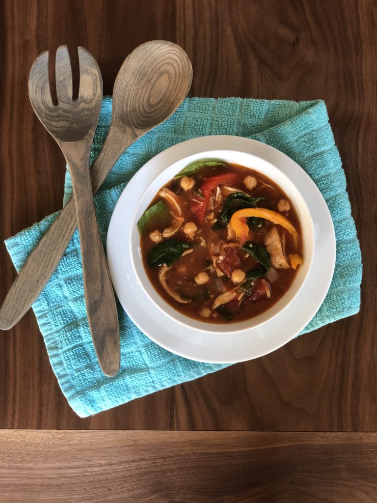 chicken chickpea vegetable soup recipe