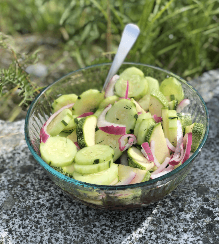 Cucumber Onion Vinegar Salad